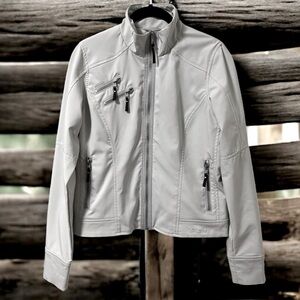 MARMOT (S) Lightweight Fitted Jacket Arctic White Lined Pockets Stretch